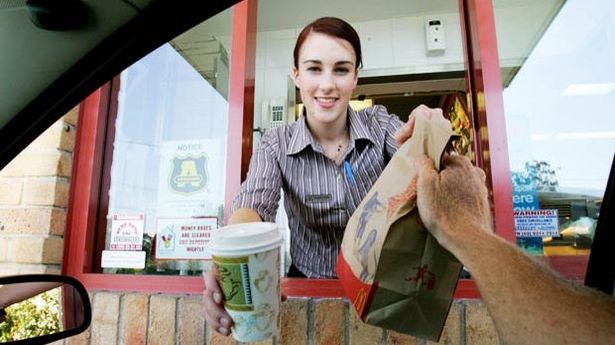 A McDonald's worker